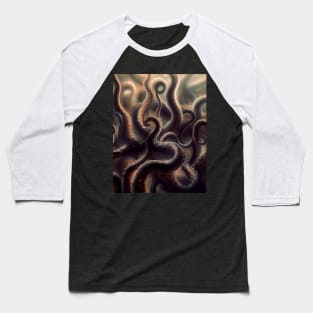 Spooky tentacles pattern Baseball T-Shirt